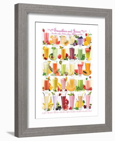 Smoothies-null-Framed Art Print