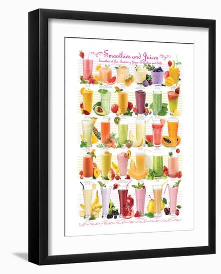 Smoothies-null-Framed Art Print