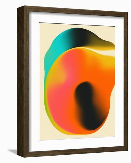 Smudge 1-Jazzberry Blue-Framed Giclee Print