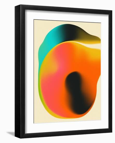 Smudge 1-Jazzberry Blue-Framed Giclee Print