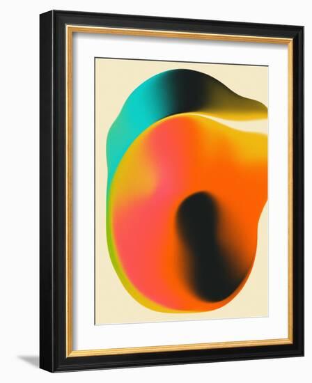 Smudge 1-Jazzberry Blue-Framed Giclee Print