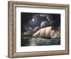 Smugglers and Revenue Cutter-Thomas Buttersworth-Framed Giclee Print