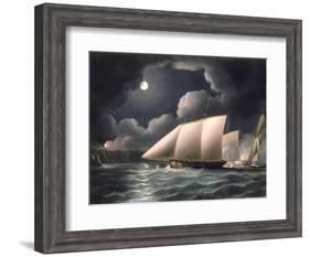 Smugglers and Revenue Cutter-Thomas Buttersworth-Framed Giclee Print