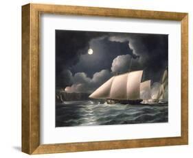 Smugglers and Revenue Cutter-Thomas Buttersworth-Framed Giclee Print