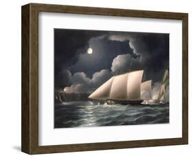 Smugglers and Revenue Cutter-Thomas Buttersworth-Framed Giclee Print