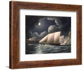 Smugglers and Revenue Cutter-Thomas Buttersworth-Framed Giclee Print