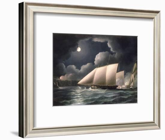 Smugglers and Revenue Cutter-Thomas Buttersworth-Framed Giclee Print