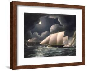 Smugglers and Revenue Cutter-Thomas Buttersworth-Framed Giclee Print