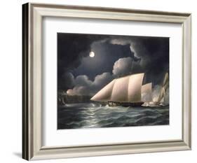 Smugglers and Revenue Cutter-Thomas Buttersworth-Framed Giclee Print