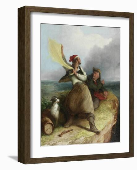 Smugglers on the Look-Out, 1850-Henry Perlee Parker-Framed Giclee Print