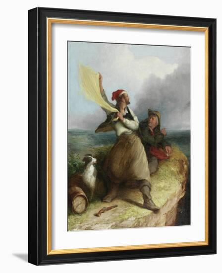 Smugglers on the Look-Out, 1850-Henry Perlee Parker-Framed Giclee Print