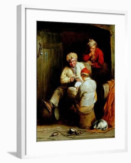 Smugglers Playing Cards-Henry Perlee Parker-Framed Giclee Print