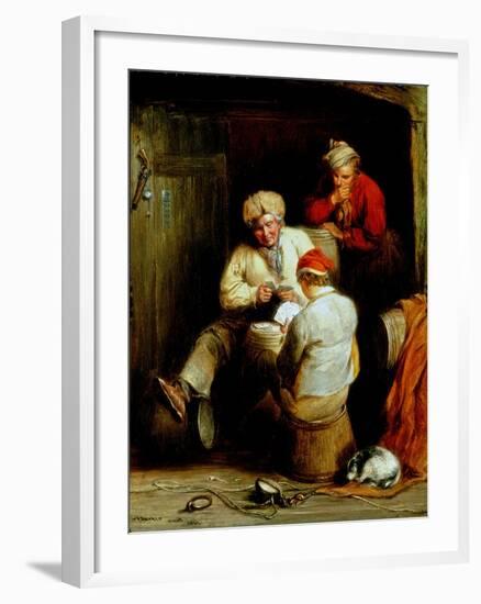 Smugglers Playing Cards-Henry Perlee Parker-Framed Giclee Print