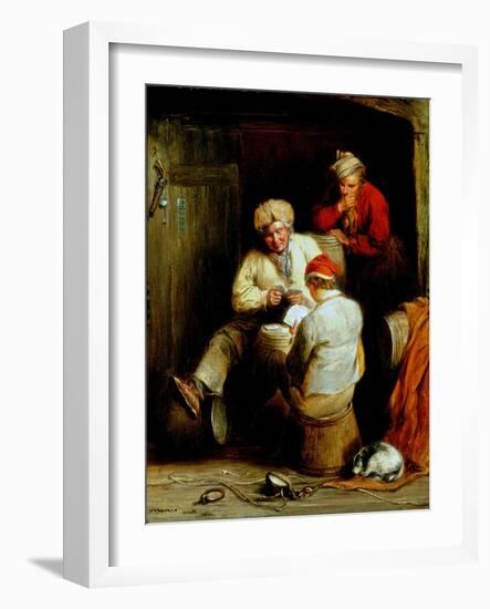 Smugglers Playing Cards-Henry Perlee Parker-Framed Giclee Print