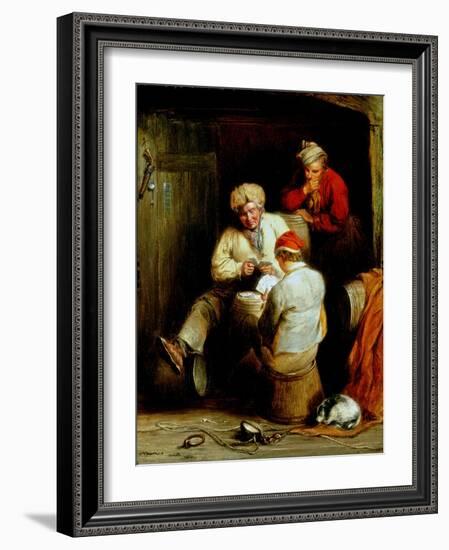 Smugglers Playing Cards-Henry Perlee Parker-Framed Giclee Print