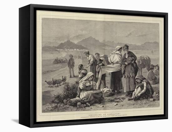 Smuggling at Gibraltar-Henry Woods-Framed Premier Image Canvas