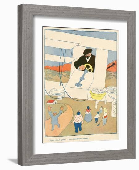 Smuggling Cartoon, 1908-Juan Gris-Framed Art Print