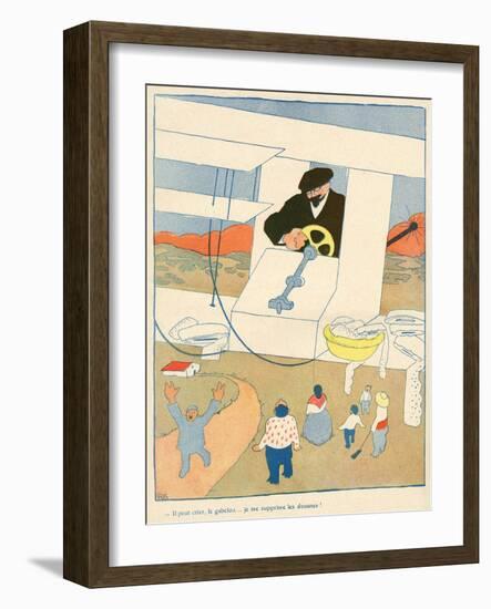 Smuggling Cartoon, 1908-Juan Gris-Framed Art Print