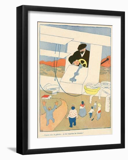 Smuggling Cartoon, 1908-Juan Gris-Framed Art Print