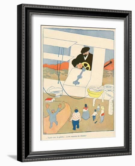 Smuggling Cartoon, 1908-Juan Gris-Framed Art Print