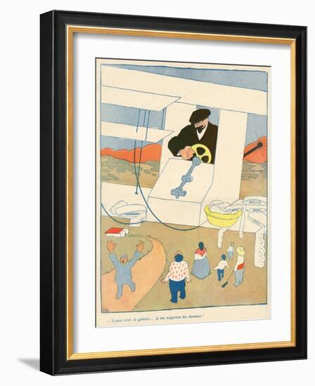 Smuggling Cartoon, 1908-Juan Gris-Framed Art Print