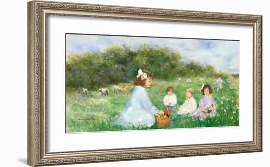 Snack on the Lawn-Hélène Léveillée-Framed Art Print