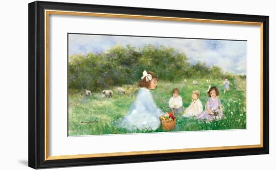 Snack on the Lawn-Hélène Léveillée-Framed Art Print