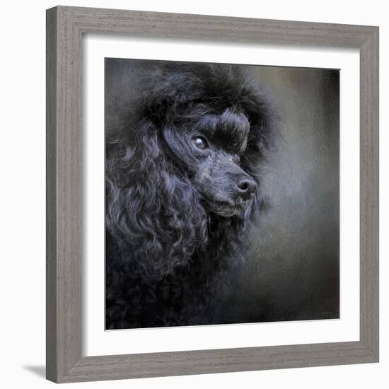 Snack Spotter Toy Black Poodle-Jai Johnson-Framed Giclee Print
