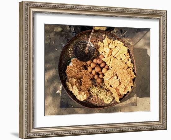 Snacks, Covered in Batter, Mingun, Myanmar (Burma)-Upperhall-Framed Photographic Print