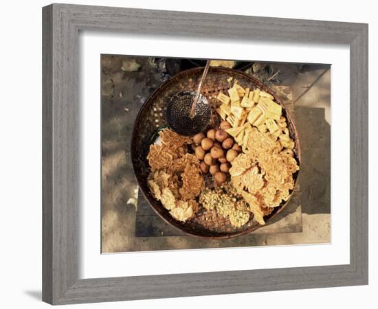 Snacks, Covered in Batter, Mingun, Myanmar (Burma)-Upperhall-Framed Photographic Print