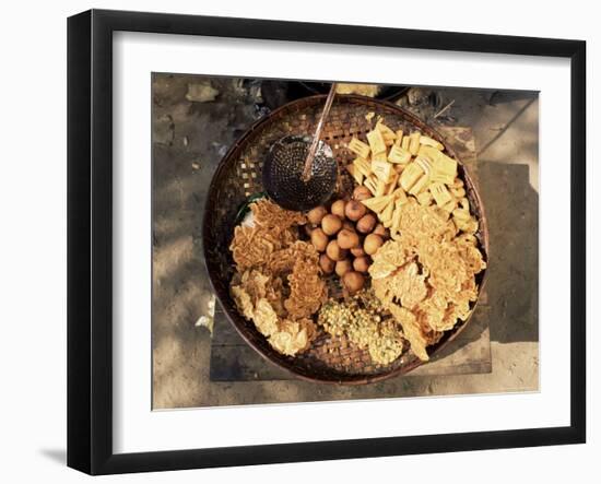 Snacks, Covered in Batter, Mingun, Myanmar (Burma)-Upperhall-Framed Photographic Print