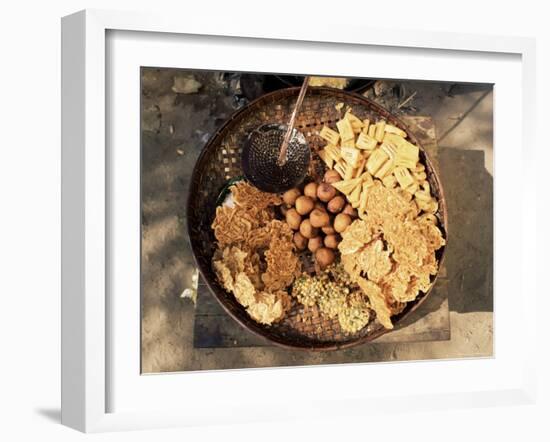 Snacks, Covered in Batter, Mingun, Myanmar (Burma)-Upperhall-Framed Photographic Print