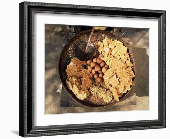 Snacks, Covered in Batter, Mingun, Myanmar (Burma)-Upperhall-Framed Photographic Print