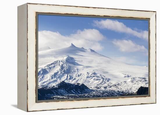 Snaefellsjokull, Snaefellsnes Peninsula, Iceland, Polar Regions-Michael-Framed Premier Image Canvas