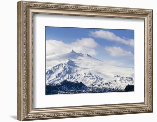 Snaefellsjokull, Snaefellsnes Peninsula, Iceland, Polar Regions-Michael-Framed Photographic Print