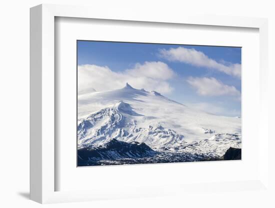 Snaefellsjokull, Snaefellsnes Peninsula, Iceland, Polar Regions-Michael-Framed Photographic Print