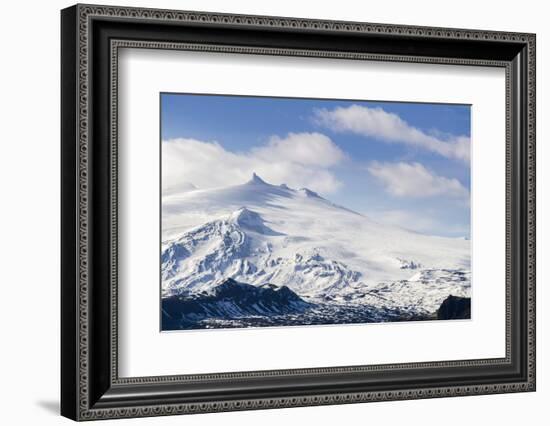 Snaefellsjokull, Snaefellsnes Peninsula, Iceland, Polar Regions-Michael-Framed Photographic Print