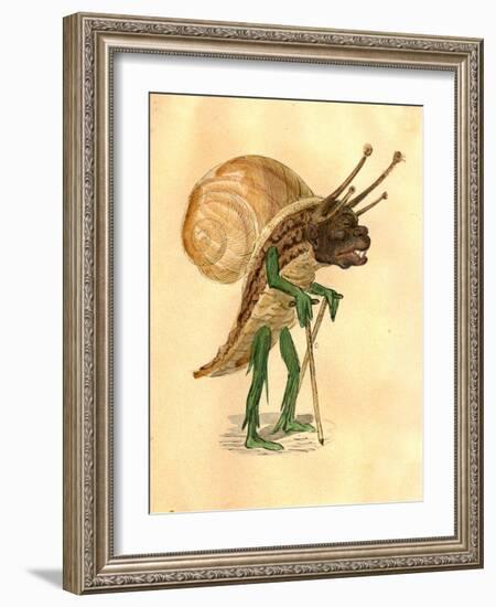 Snail 1873 'Missing Links' Parade Costume Design-Charles Briton-Framed Giclee Print