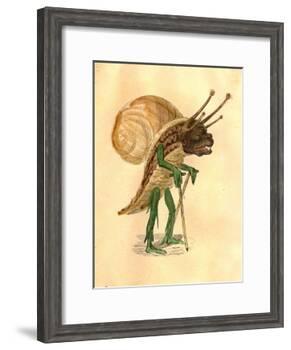 Snail 1873 'Missing Links' Parade Costume Design-Charles Briton-Framed Giclee Print