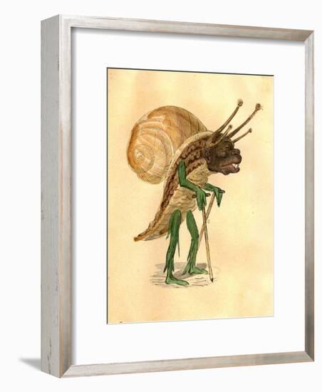 Snail 1873 'Missing Links' Parade Costume Design-Charles Briton-Framed Giclee Print