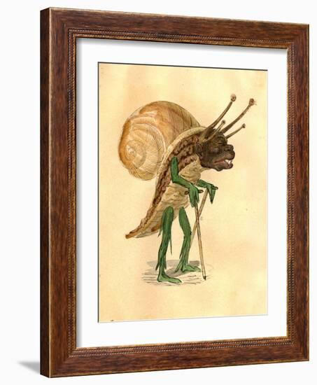 Snail 1873 'Missing Links' Parade Costume Design-Charles Briton-Framed Giclee Print