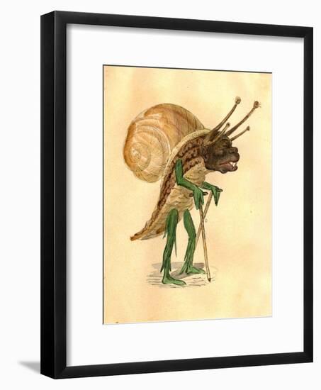 Snail 1873 'Missing Links' Parade Costume Design-Charles Briton-Framed Giclee Print