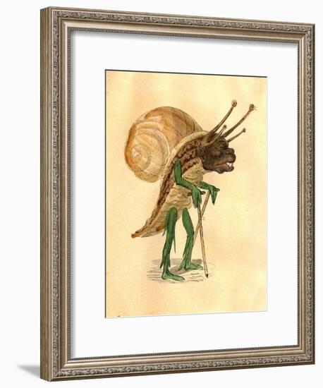 Snail 1873 'Missing Links' Parade Costume Design-Charles Briton-Framed Giclee Print