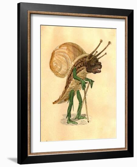 Snail 1873 'Missing Links' Parade Costume Design-Charles Briton-Framed Giclee Print