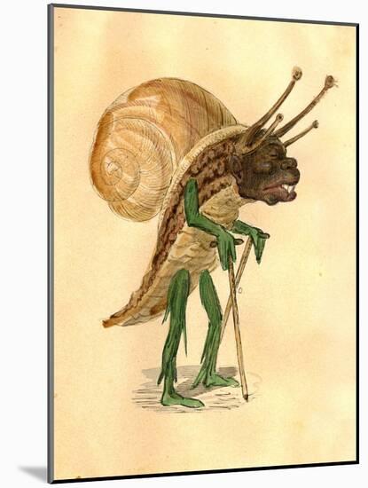 Snail 1873 'Missing Links' Parade Costume Design-Charles Briton-Mounted Giclee Print