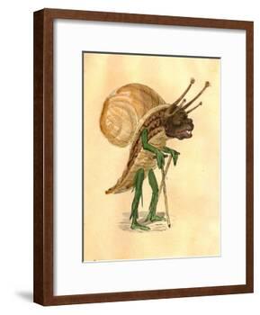 Snail 1873 'Missing Links' Parade Costume Design-Charles Briton-Framed Giclee Print