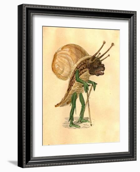 Snail 1873 'Missing Links' Parade Costume Design-Charles Briton-Framed Giclee Print