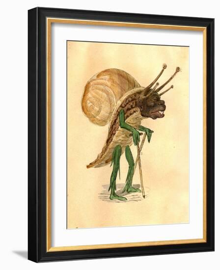 Snail 1873 'Missing Links' Parade Costume Design-Charles Briton-Framed Giclee Print