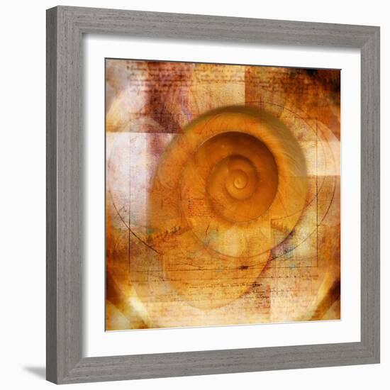 Snail Shell and Handwriting-Colin Anderson-Framed Photographic Print