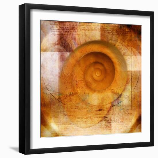 Snail Shell and Handwriting-Colin Anderson-Framed Photographic Print